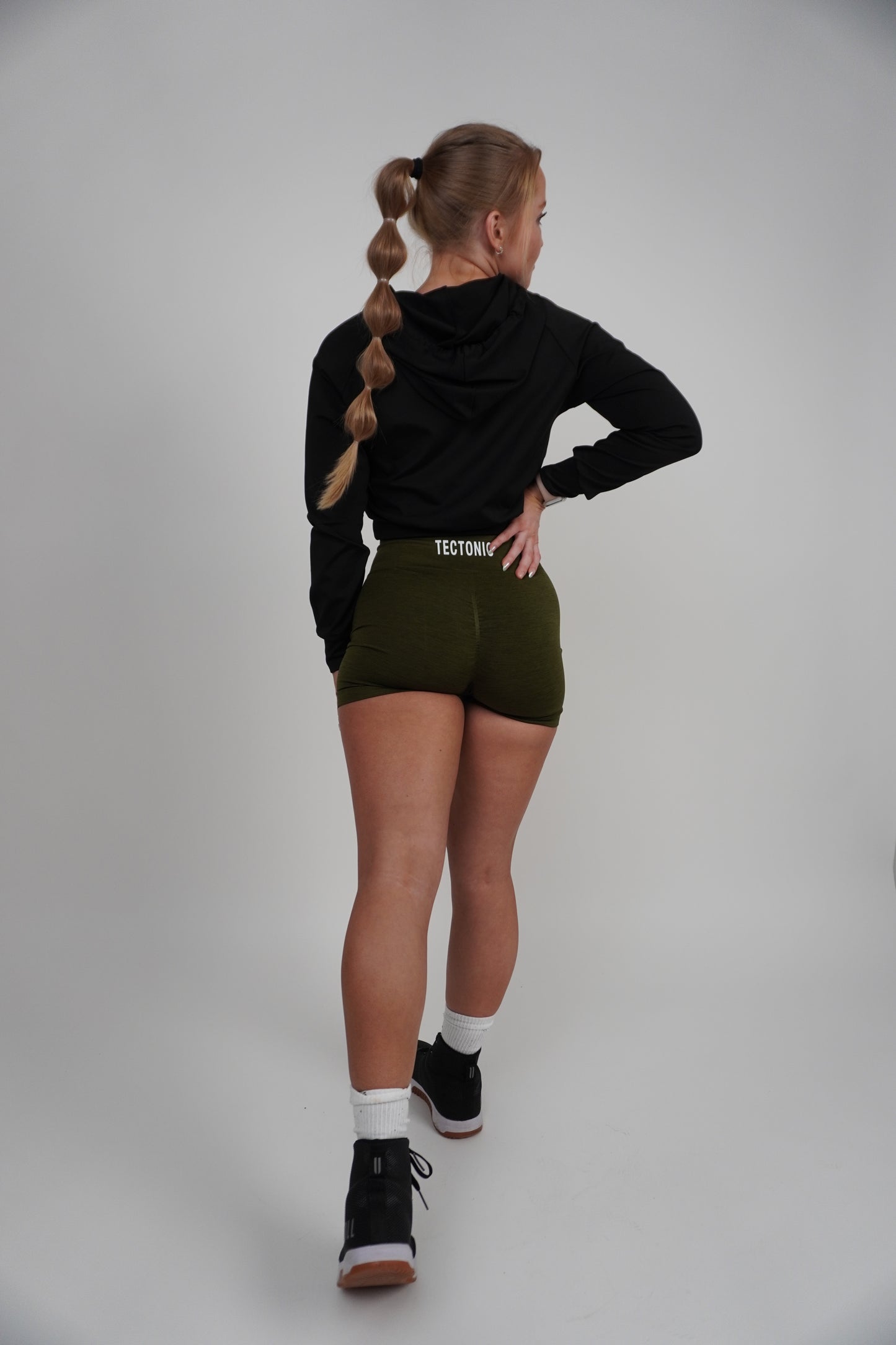 Women's Tectonic Long Sleeve Crop Top Hoodie