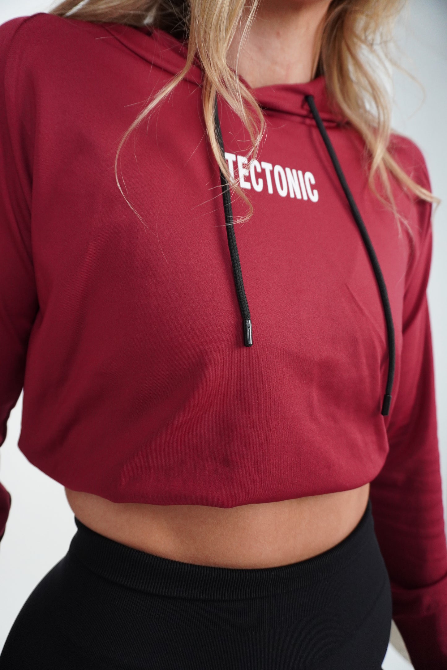 Women's Tectonic Long Sleeve Crop Top Hoodie